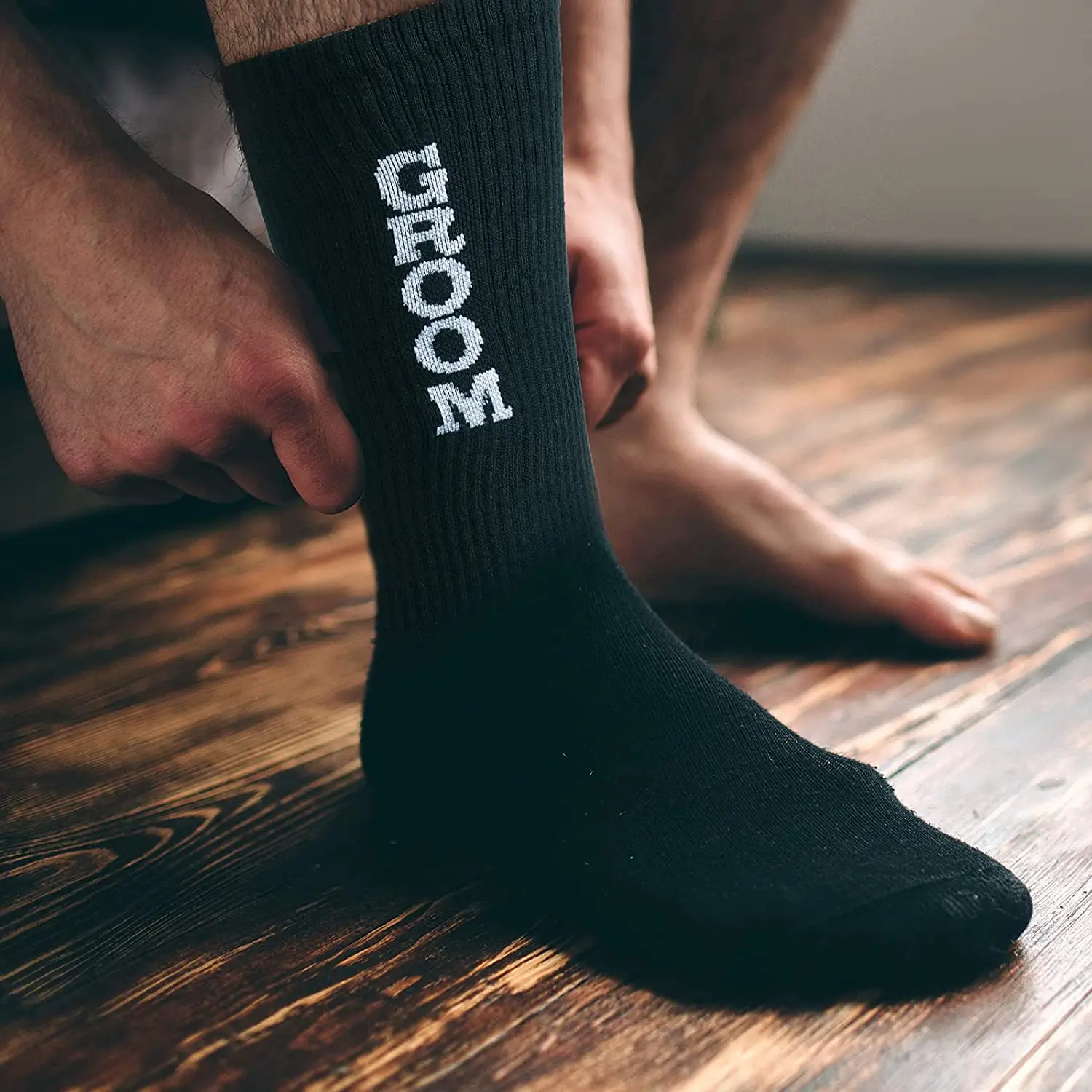 Men's Groom Socks Groomsmen Dress Socks Best Man Crew Socks for Wedding Day Bachelor Party Gift
Men's Groom Socks Groomsmen Dress Socks Best Man Crew Socks for Wedding Day Bachelor Party Gift