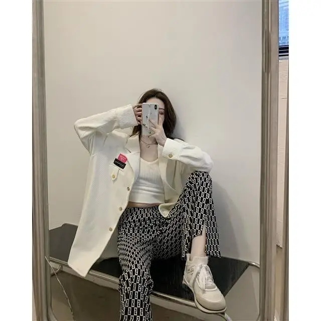 2021 Spring Summer High Waist Split Casual Trumpet Floor Length Pants For Women Streetwear Slim Flare Trousers Feme Long Pants
2021 Spring Summer High Waist Split Casual Trumpet Floor Length Pants For Women Streetwear Slim Flare Trousers Feme Long Pants
