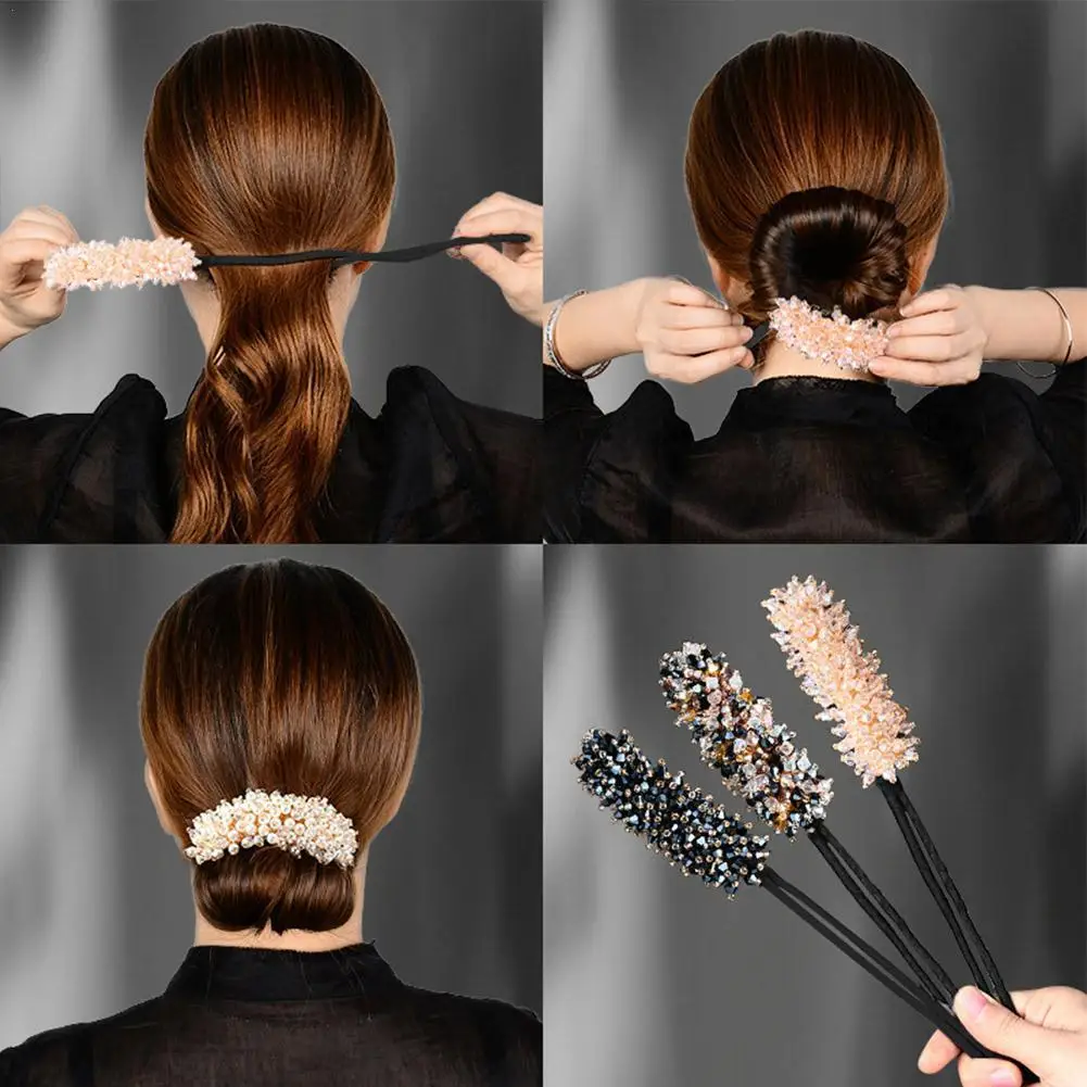 1pcs Women Flower Donut Bun Maker Crystal Ribbon DIY Korean Tools Hair Curler Hair Accessories Girl For Women Style Fashion B5G1
1pcs Women Flower Donut Bun Maker Crystal Ribbon DIY Korean Tools Hair Curler Hair Accessories Girl For Women Style Fashion B5G1