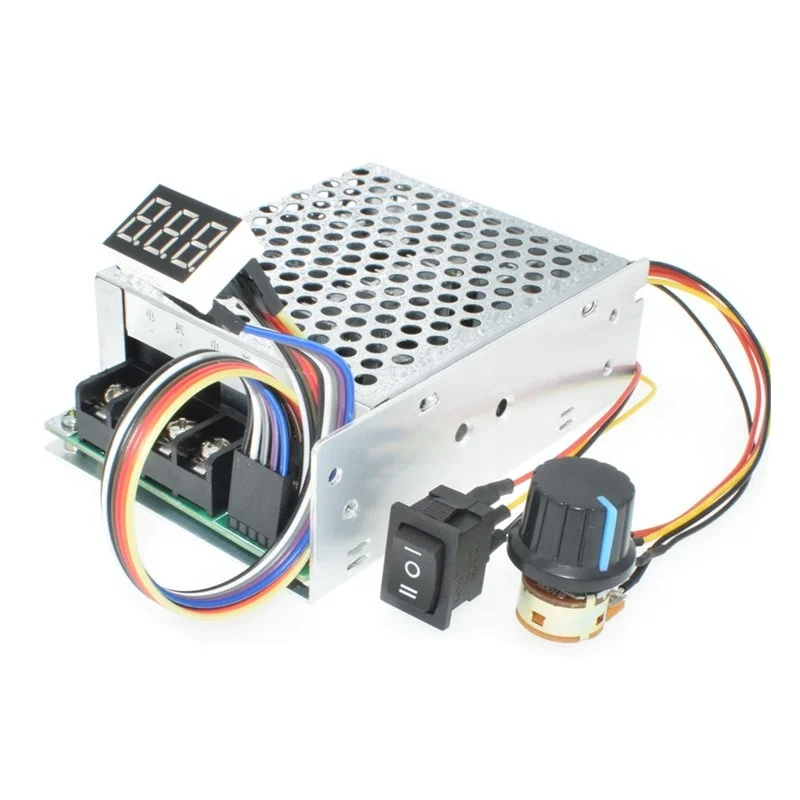 DC регулятор частоты вращения двигателя DC10-55V 12V 24V 36V 60A шим тока регулятор скорости вращение по часовой стрелке и против реверсивный переключ...
DC регулятор частоты вращения двигателя DC10-55V 12V 24V 36V 60A шим тока регулятор скорости вращение по часовой стрелке и против реверсивный переключ...