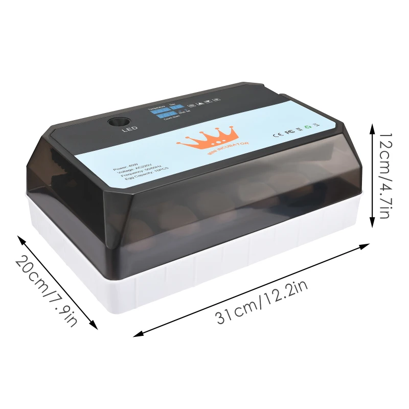 15 Eggs Hatchery Incubator Brooder Machine Hatchers Chicken Automatic Eggs Incubator Bird Quail Brooder Duck Goose For Farm Home
15 Eggs Hatchery Incubator Brooder Machine Hatchers Chicken Automatic Eggs Incubator Bird Quail Brooder Duck Goose For Farm Home