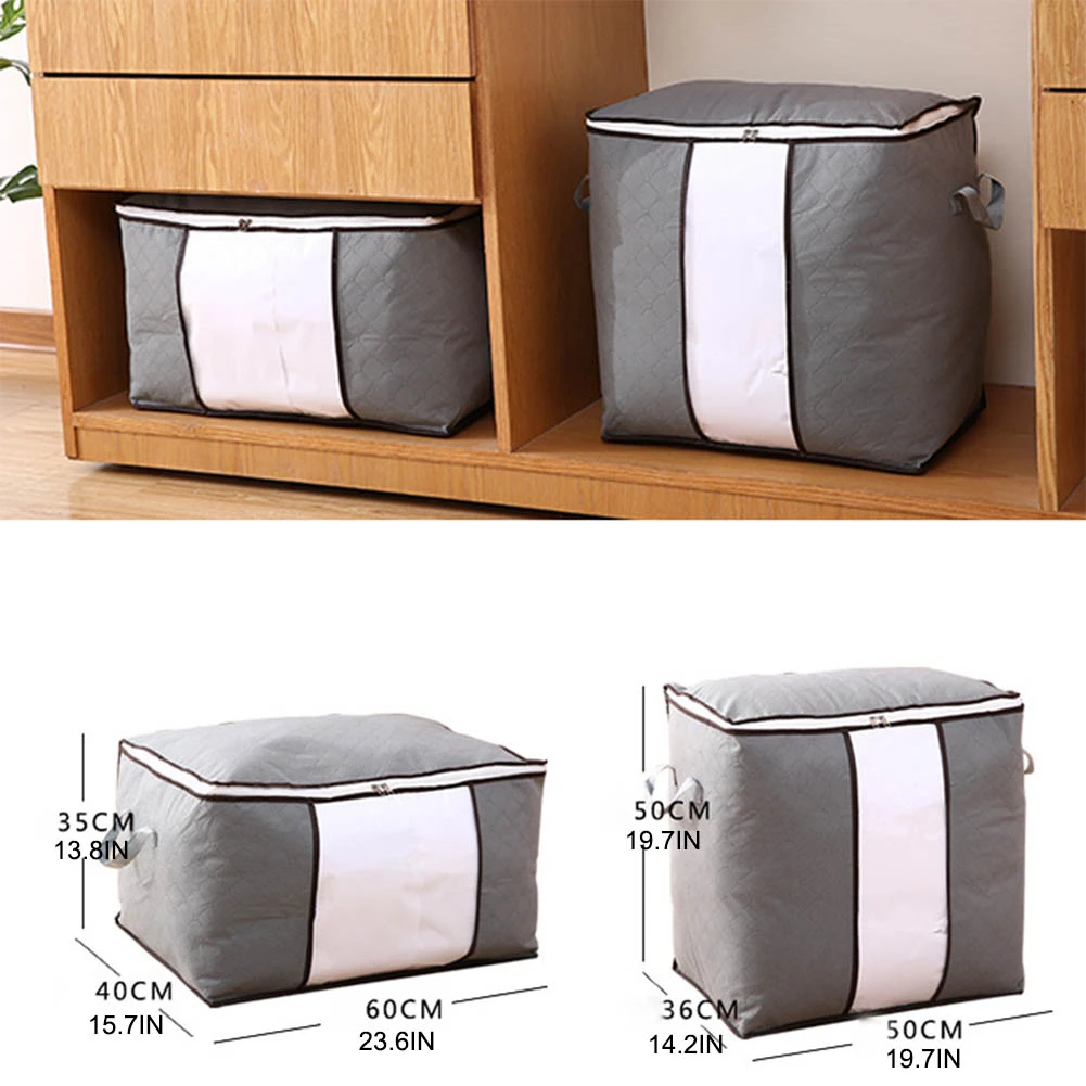 2Pcs 90L Non-Woven Fabric Quilt Storage Bag Home Clothes Pillow Blanket Luggage Organizer Dustproof Sorting Bag Housekeeping
2Pcs 90L Non-Woven Fabric Quilt Storage Bag Home Clothes Pillow Blanket Luggage Organizer Dustproof Sorting Bag Housekeeping