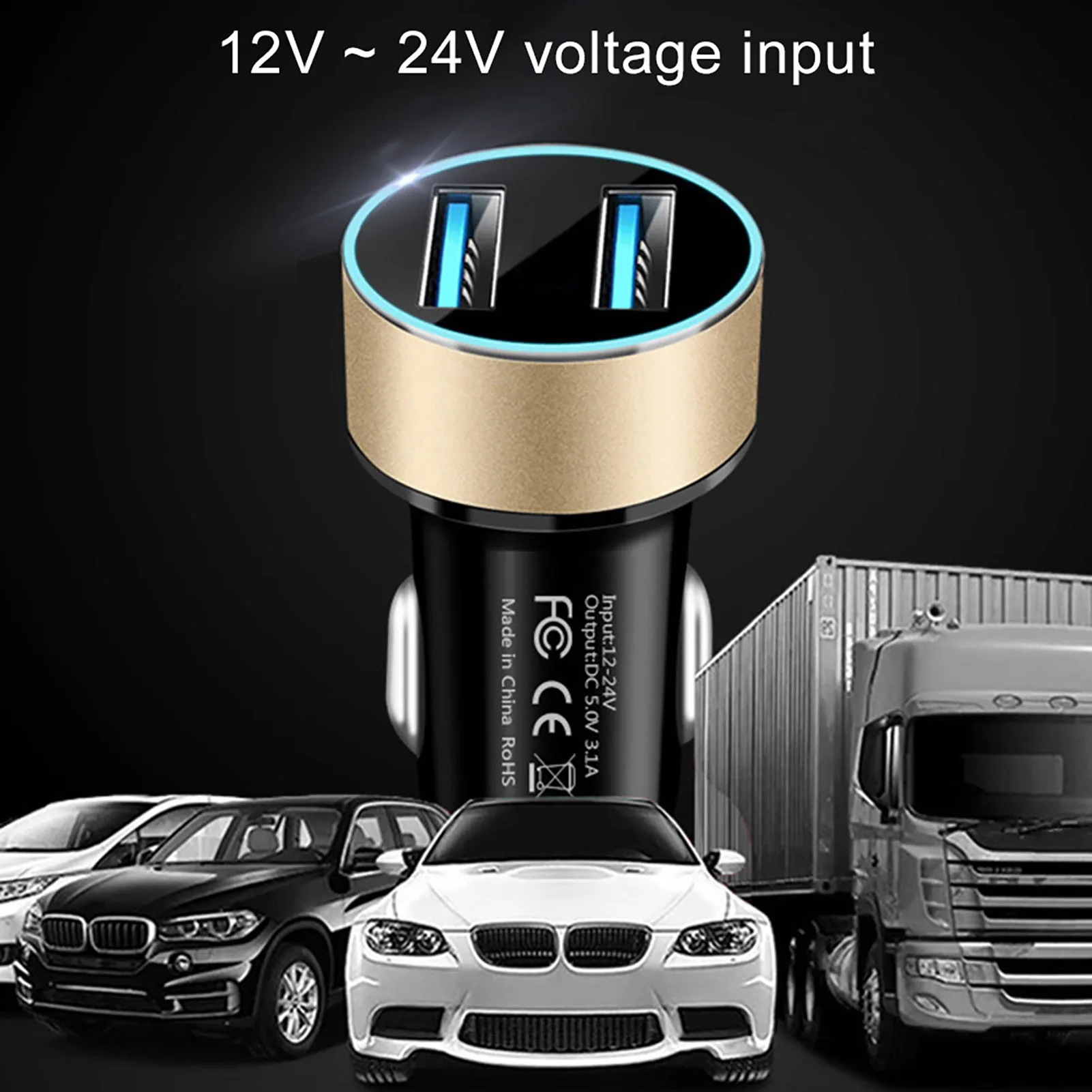 Универсальное автомобильное зарядное устройство А с двумя USB-портами для iPhone 11 Xiaomi Huawei
Универсальное автомобильное зарядное устройство А с двумя USB-портами для iPhone 11 Xiaomi Huawei
