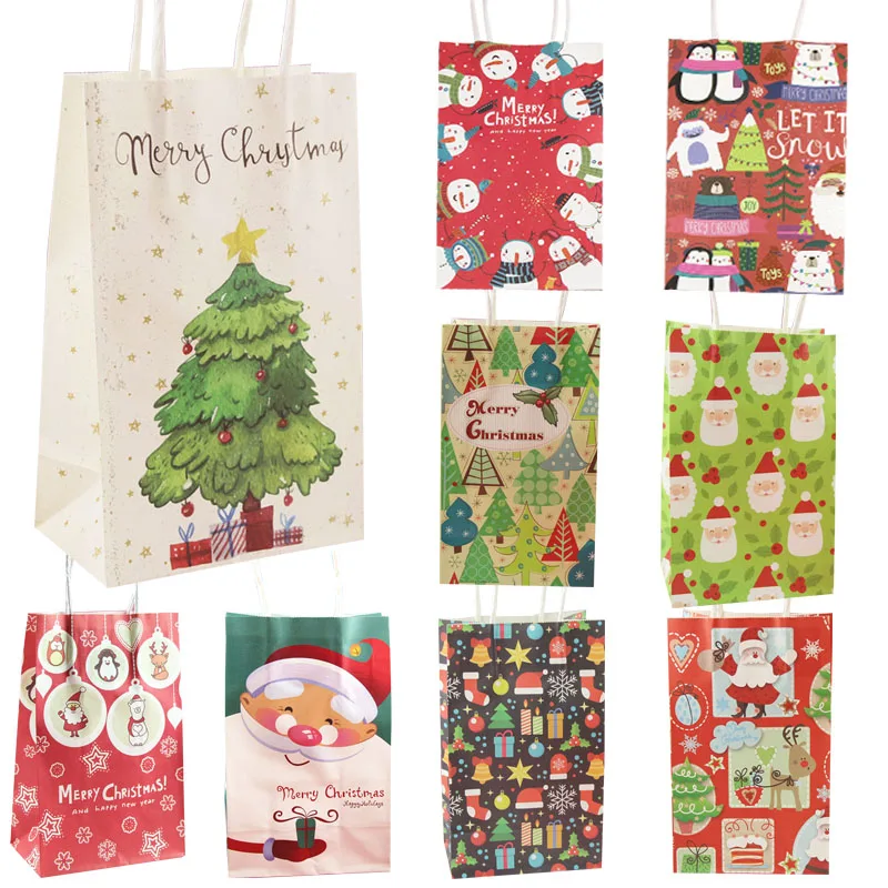 10 шт., рождественские подарочные пакеты «Санта-Клаус» 
10 шт., рождественские подарочные пакеты «Санта-Клаус»