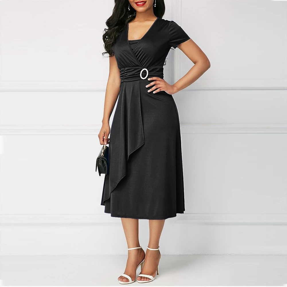 ICCLEK 7XL Plus Size Dresses Evening Dress Women High Waist Midi Elegant Short Sleeve Vestidos Casual Wedding Club Party Gift
ICCLEK 7XL Plus Size Dresses Evening Dress Women High Waist Midi Elegant Short Sleeve Vestidos Casual Wedding Club Party Gift