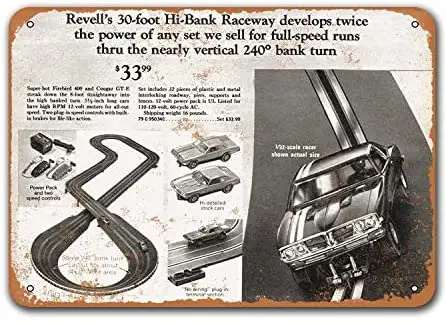 Tin Signs Cars Metal Vintage Office Home Coffee Club Wall Decor DormCave Sgins Restaurant 1971 1:32 Slot Car Racing 16x12 inches
Tin Signs Cars Metal Vintage Office Home Coffee Club Wall Decor DormCave Sgins Restaurant 1971 1:32 Slot Car Racing 16x12 inches