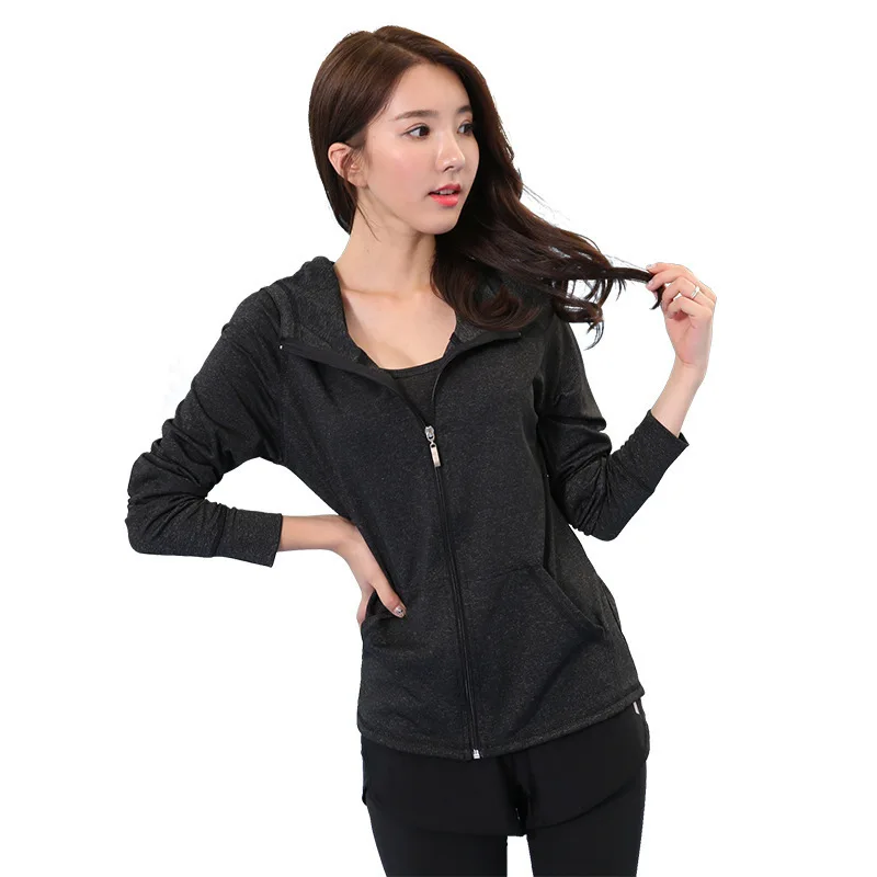 Female Outdoor Sports Autumn and Winter Yoga Jacket Korean-style Fashion Sexy Zipper Hoodie Fitness pao bu fu Manufacturers Whol
Female Outdoor Sports Autumn and Winter Yoga Jacket Korean-style Fashion Sexy Zipper Hoodie Fitness pao bu fu Manufacturers Whol