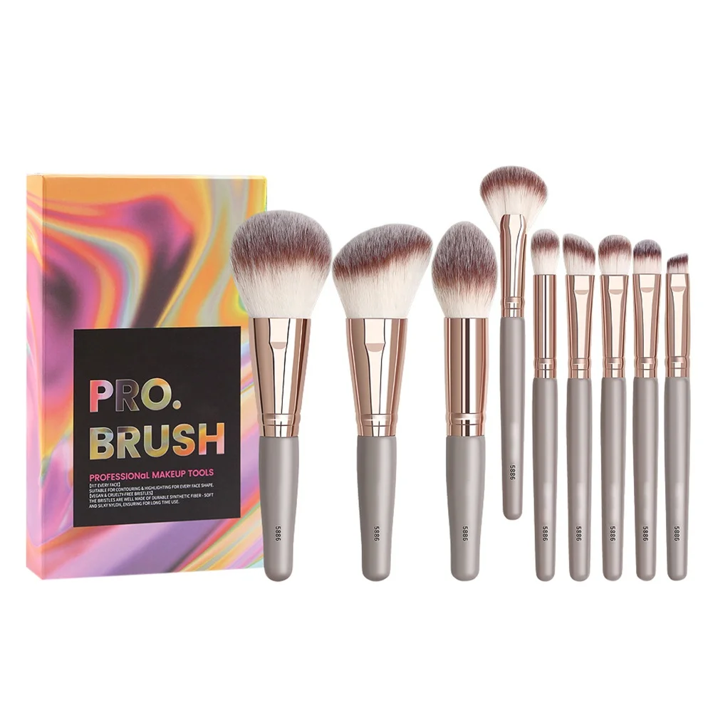 9pcs Professional Makeup Brushes Set Eyeshadow Blending Blush Foundation Powder Make up Brush Beauty Cosmetic Tools
9pcs Professional Makeup Brushes Set Eyeshadow Blending Blush Foundation Powder Make up Brush Beauty Cosmetic Tools