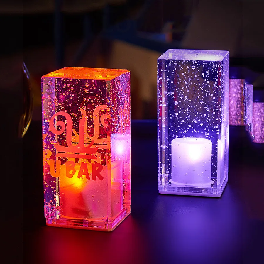 Rechargeable Crystal Bubbles LED Bar Table Lamps KTV Cafe Restaurant Hotel Cafe Table Night Light Free Logo Printing
Rechargeable Crystal Bubbles LED Bar Table Lamps KTV Cafe Restaurant Hotel Cafe Table Night Light Free Logo Printing