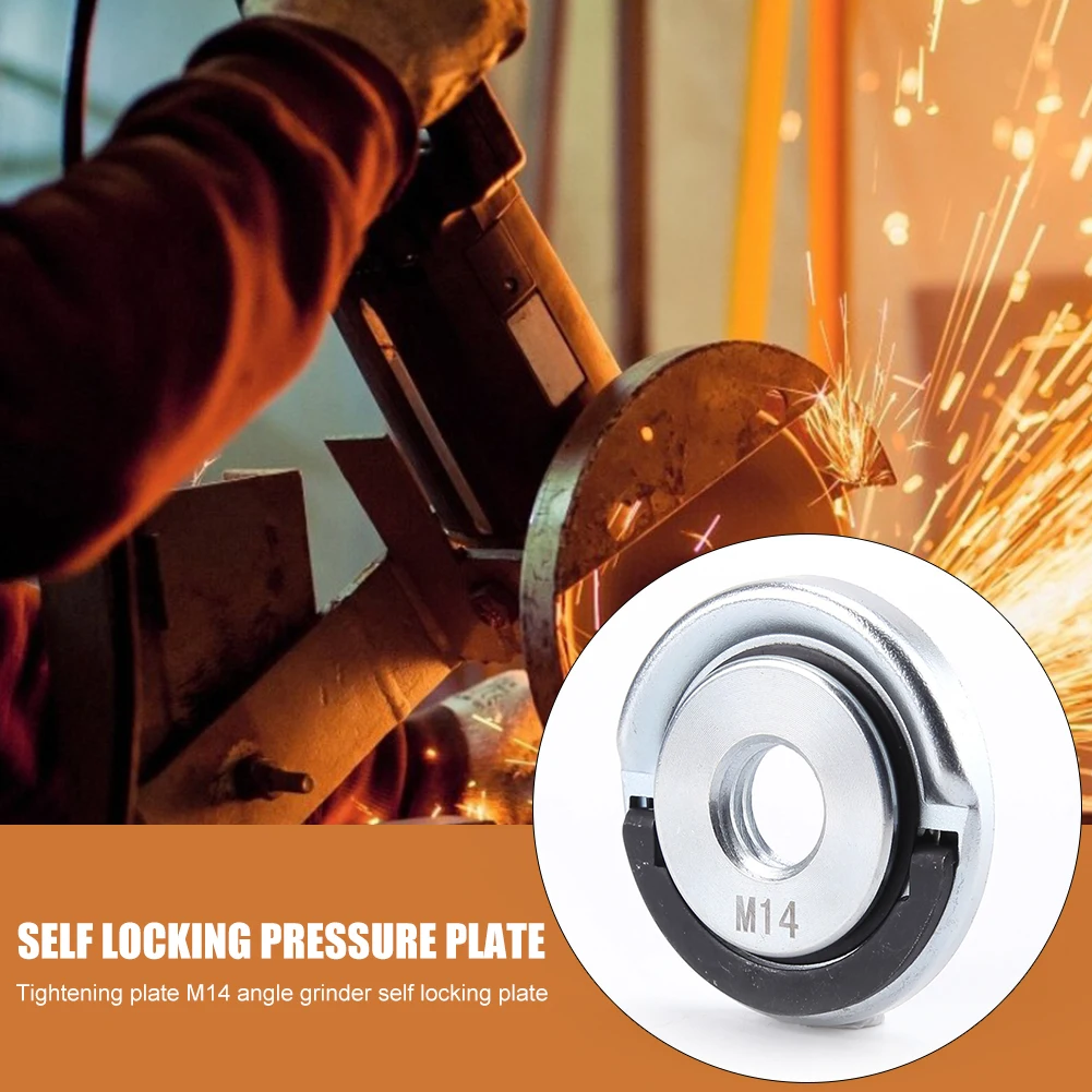 M14 Thread Angle Grinder Inner Outer Flange Nut Set Tools Quick Release Locking Nut Clamp Power Replacement Parts
M14 Thread Angle Grinder Inner Outer Flange Nut Set Tools Quick Release Locking Nut Clamp Power Replacement Parts