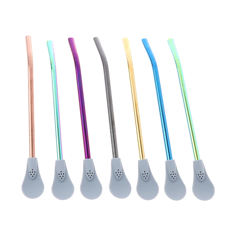 Stainless Steel Drinking Straw Spoon 2 In 1 Filter Tea Straws Health Spoon Reusable Straw Washable Bar Accessories
Stainless Steel Drinking Straw Spoon 2 In 1 Filter Tea Straws Health Spoon Reusable Straw Washable Bar Accessories