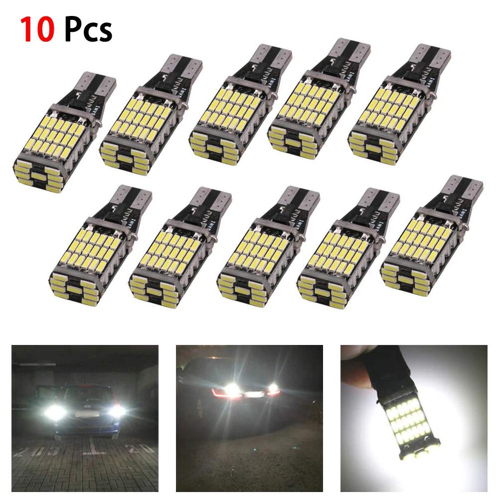 SUHU 10Pcs High Power Auto Bulb 6000K White 45 SMD 4014 Error Free LED T15 W16W Reverse Back Lights Turn Signal Lamps LED Canbus
SUHU 10Pcs High Power Auto Bulb 6000K White 45 SMD 4014 Error Free LED T15 W16W Reverse Back Lights Turn Signal Lamps LED Canbus