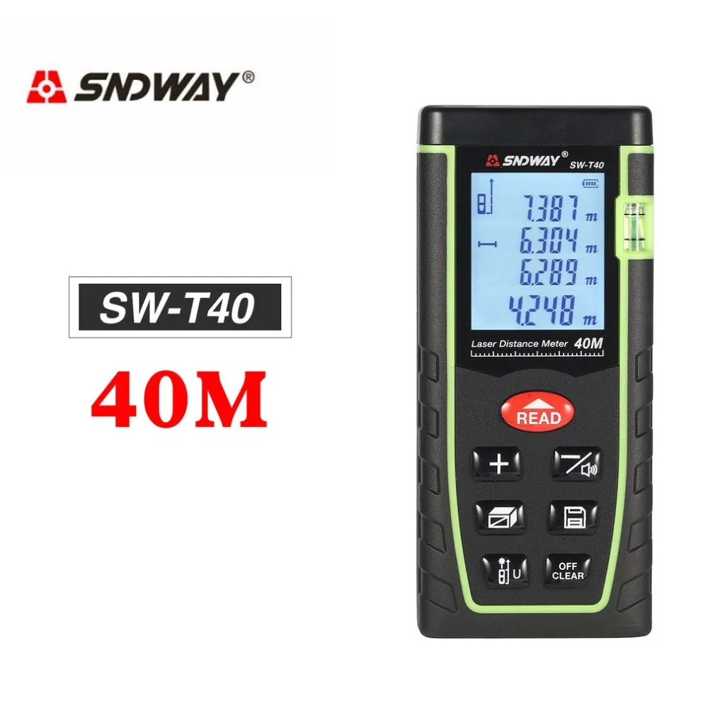 SW-T40 SW-T60 SW-T80 SW-T100 Laser Distance Meter Range Finder Trena Rangefinder Tape Measure Tool
SW-T40 SW-T60 SW-T80 SW-T100 Laser Distance Meter Range Finder Trena Rangefinder Tape Measure Tool