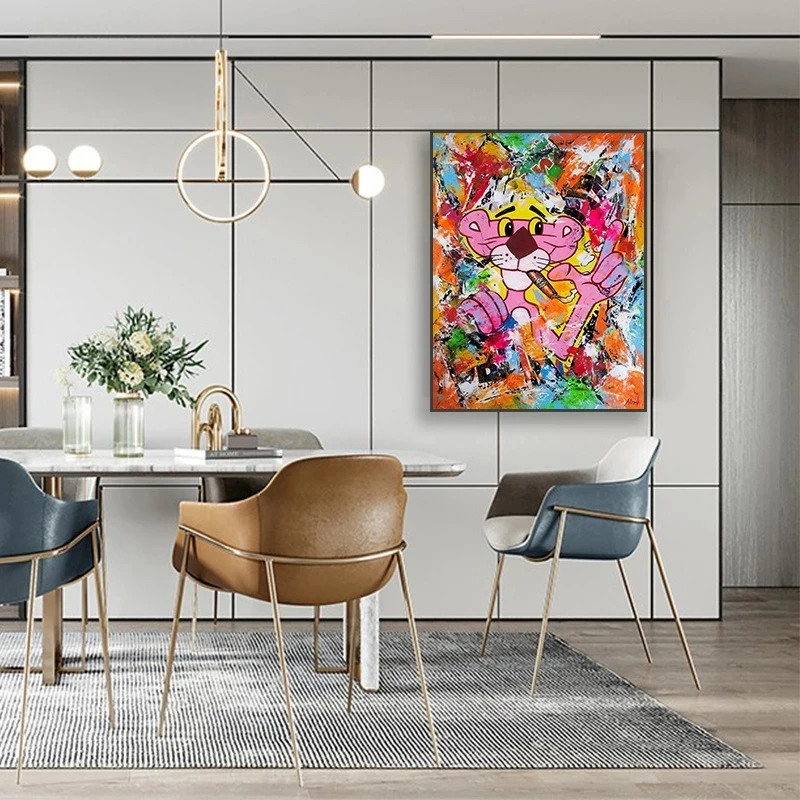 Canvas Prints Smoking Cigar Pink Panther Poster Wall Art Painting Living Room Pictures Home Decor Cuadros Modular No Framework
Canvas Prints Smoking Cigar Pink Panther Poster Wall Art Painting Living Room Pictures Home Decor Cuadros Modular No Framework