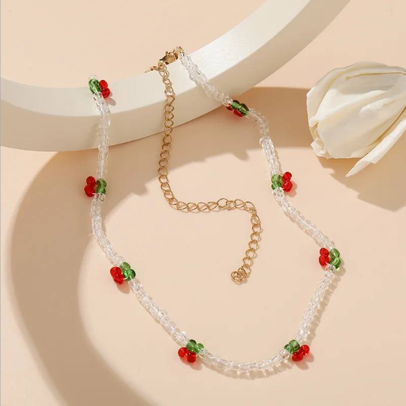 New Necklace 2021 rice bread necklace Sweet Love Cherry Necklaces Jewelry Girlfriend Bride Christmas Gift
New Necklace 2021 rice bread necklace Sweet Love Cherry Necklaces Jewelry Girlfriend Bride Christmas Gift