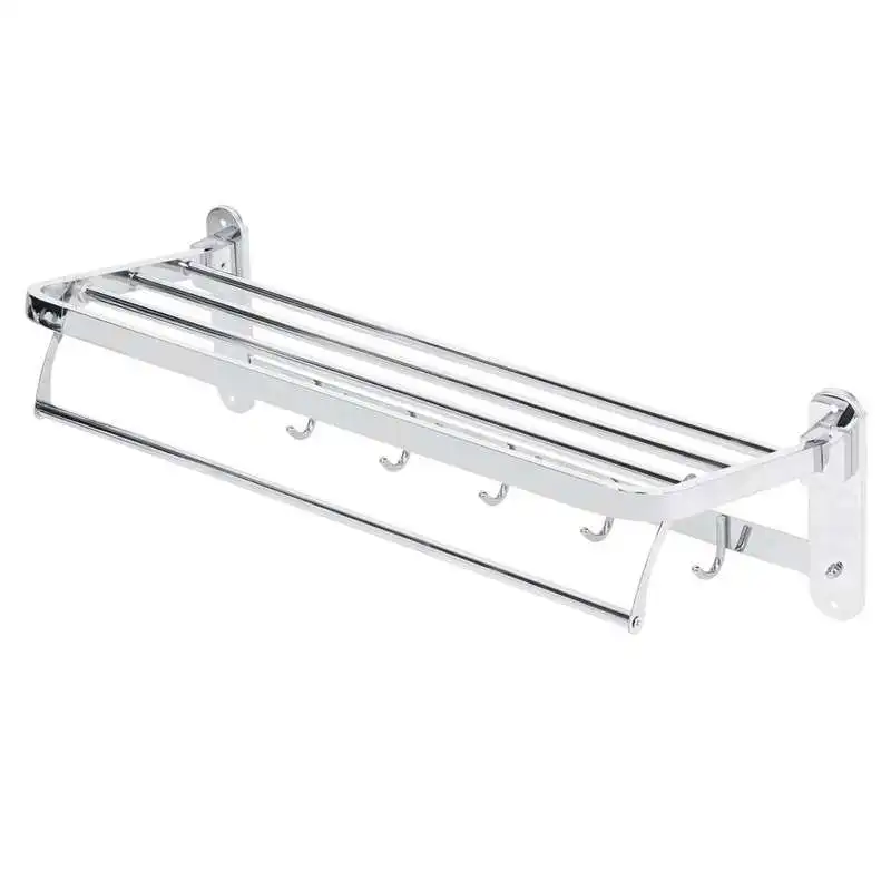 Stainless Steel Towel Hanger Foldable Towel Rack Multifunctional Wall Mounted Bathroom Shelf with Hook
Stainless Steel Towel Hanger Foldable Towel Rack Multifunctional Wall Mounted Bathroom Shelf with Hook