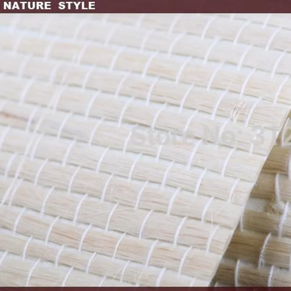 Текстурные обои MYWIND белого цвета Сизалевые для украшения дома | Строительство и