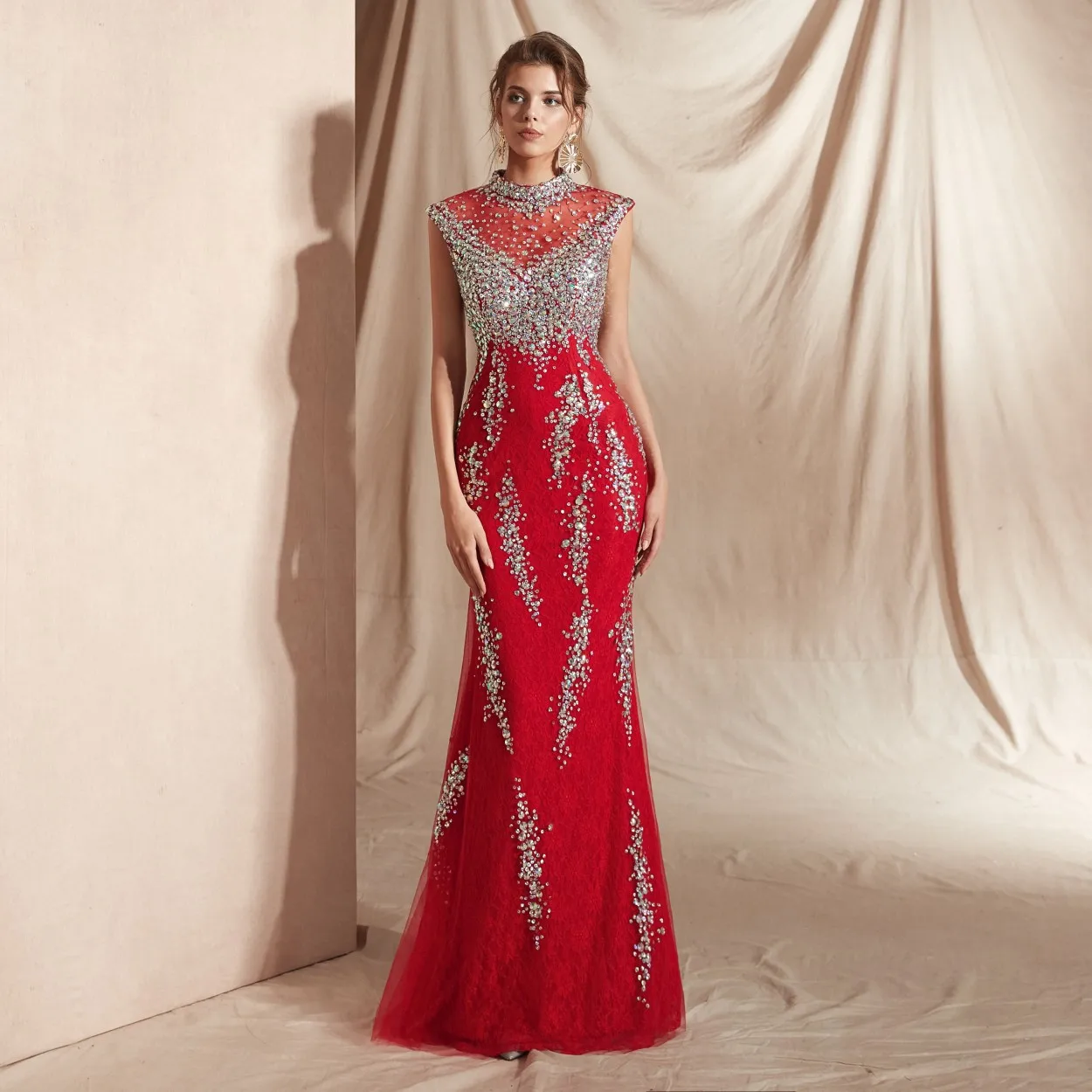 Burgundy Formal Evening Gown Mermaid Dress Evening Dresses Beaded Real Photo Lace Formal Dress Women Elegant Robe Soiree Dubai
Burgundy Formal Evening Gown Mermaid Dress Evening Dresses Beaded Real Photo Lace Formal Dress Women Elegant Robe Soiree Dubai