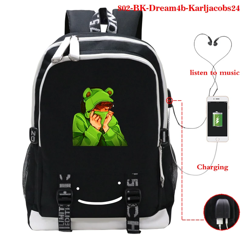2021 Anime Dream Team Backpack Karl Jacobs School Bag Laptop Bag Dream Team Shoulder Bag Women Student USB Charge Knapsack Gifts
2021 Anime Dream Team Backpack Karl Jacobs School Bag Laptop Bag Dream Team Shoulder Bag Women Student USB Charge Knapsack Gifts