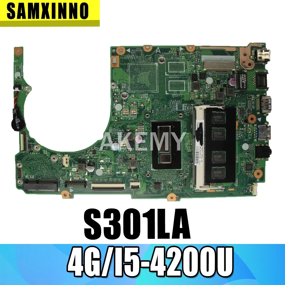 S301L S301LA материнская плата для Asus REV2.2 I5-4200-4G процессор HD Graphics 4400 100% протестирована -
