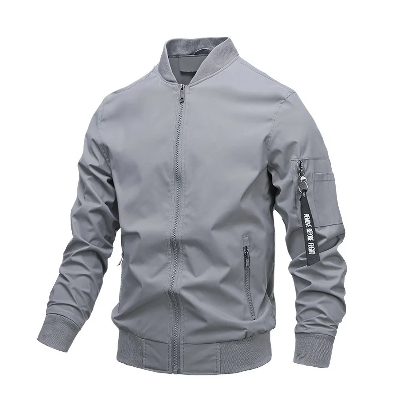 New men's casual jacket solid color spring and autumn men's jacket casual Korean men's jacket
New men's casual jacket solid color spring and autumn men's jacket casual Korean men's jacket