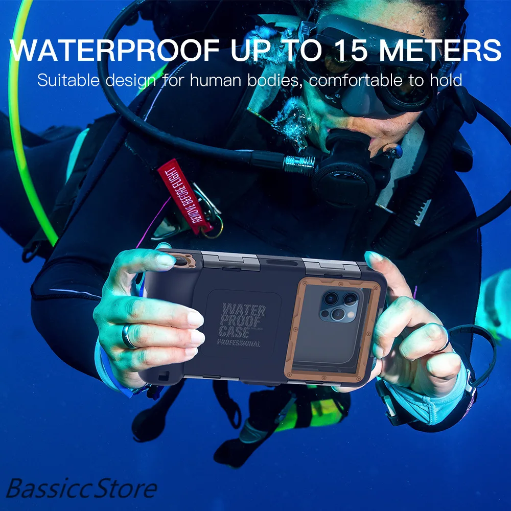 Professional Diving Phone Case For All iPhone Samsung Series Diving Snorkeling Photo Video Waterproof Case 15M 50FT Underwater
Professional Diving Phone Case For All iPhone Samsung Series Diving Snorkeling Photo Video Waterproof Case 15M 50FT Underwater