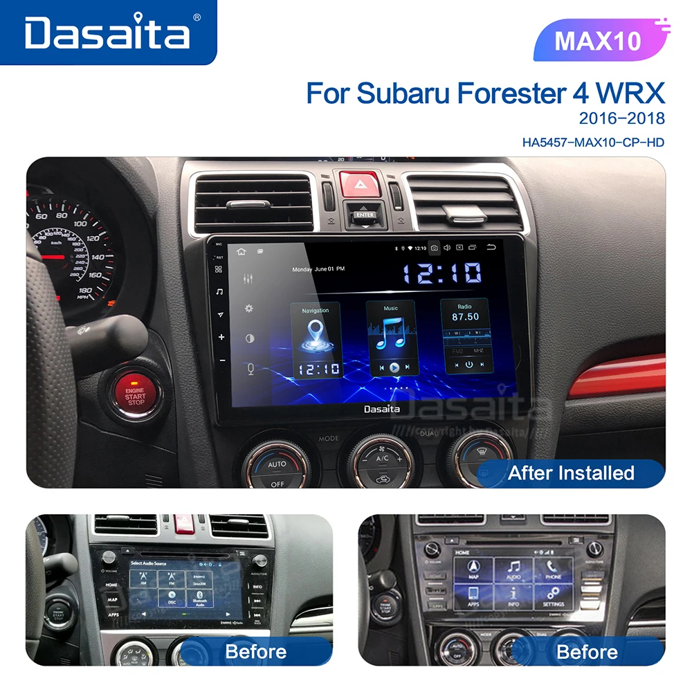 Dasaita 9" HD IPS Screen Android 10.0 Car Radio Player for Subaru Forester WRX Levorg2016 2017 2018 GPS BT5.0 Output 64G ROM
Dasaita 9" HD IPS Screen Android 10.0 Car Radio Player for Subaru Forester WRX Levorg2016 2017 2018 GPS BT5.0 Output 64G ROM
