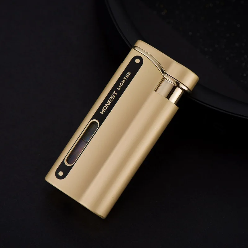 Portable Windproof Turbo Creative Classic Fashion Visible Gas Window Inflatable Lighter Gadgets For Man Cigarette Accessories
Portable Windproof Turbo Creative Classic Fashion Visible Gas Window Inflatable Lighter Gadgets For Man Cigarette Accessories