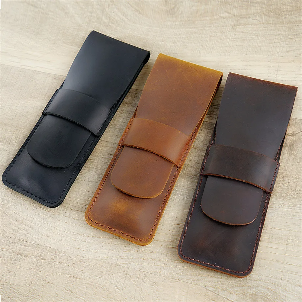 Leather Pencil Bag From Handmade Cowhide Genuine Leather Retro Vintage Style Pen Bag Pencil Case For Journal Travel Gift
Leather Pencil Bag From Handmade Cowhide Genuine Leather Retro Vintage Style Pen Bag Pencil Case For Journal Travel Gift