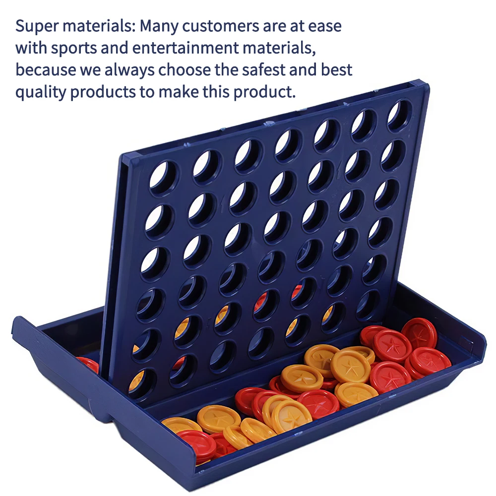 Classic Educational Line Up Row Board Puzzle Toys Foldable Desktop Chess Game Four Color Board Game Parent Child Interaction Toy
Classic Educational Line Up Row Board Puzzle Toys Foldable Desktop Chess Game Four Color Board Game Parent Child Interaction Toy