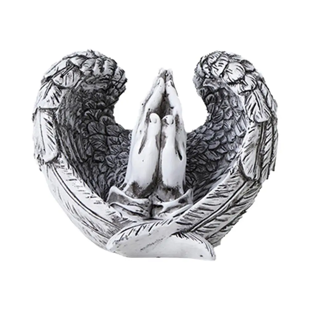 Christmas Decorations Angel Wings With Praying Hands Statue Cast Bronze Resin Angels Figurines House Decorations Indoor Decor
Christmas Decorations Angel Wings With Praying Hands Statue Cast Bronze Resin Angels Figurines House Decorations Indoor Decor