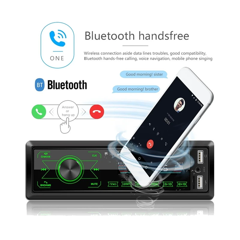 12V Car Radio Audio USB AUX FM Bluetooth 7 Colors Auto Stereo USB MP3 Multimedia Player
12V Car Radio Audio USB AUX FM Bluetooth 7 Colors Auto Stereo USB MP3 Multimedia Player