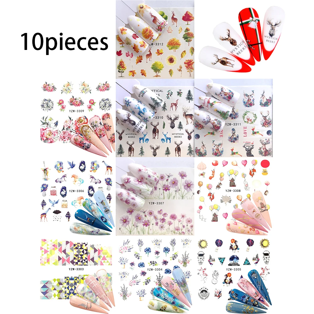 10 Kinds/lot Nail Decoration Manicure Sticker Leaves Ballon Nail Art Decoration Nail Stickers Set Spring Theme Flowers
10 Kinds/lot Nail Decoration Manicure Sticker Leaves Ballon Nail Art Decoration Nail Stickers Set Spring Theme Flowers