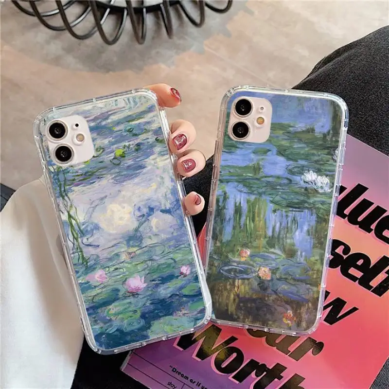 Claude Monet Garden Lotus Bridge Phone Case Transparent for iPhone 11 12 13 Mini Pro XS MAX 8 7 6 6S Plus X 5S SE 2020 XR
Claude Monet Garden Lotus Bridge Phone Case Transparent for iPhone 11 12 13 Mini Pro XS MAX 8 7 6 6S Plus X 5S SE 2020 XR