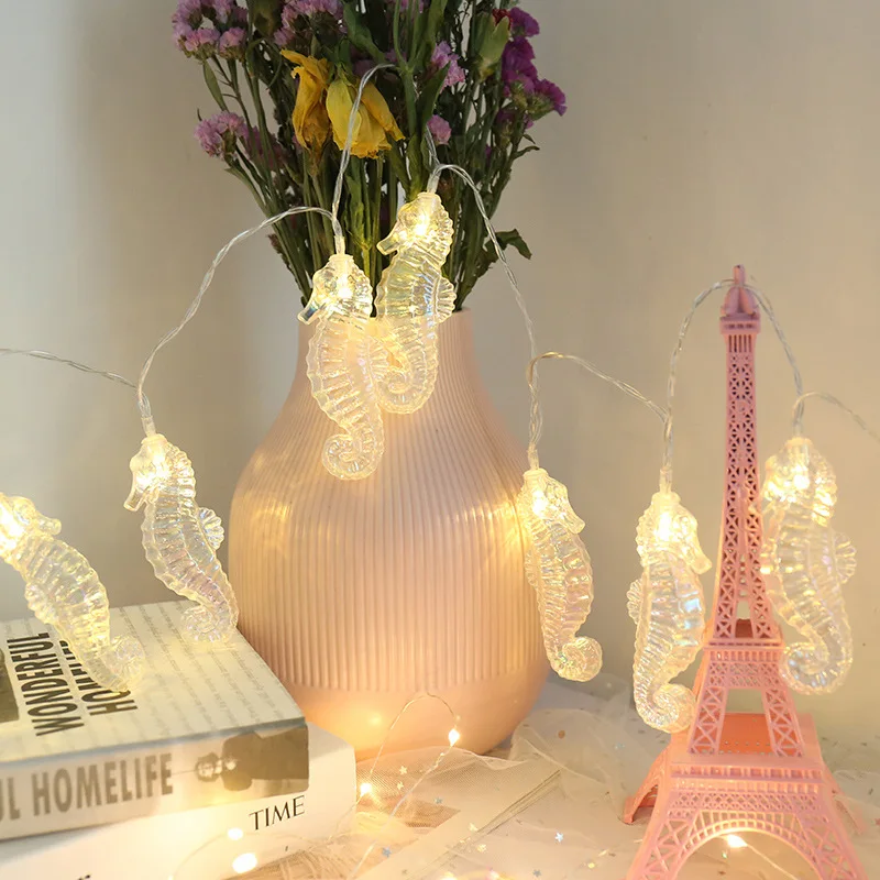 1.5M Shell Seahorse Starfish Little Fish Warm White Battery Light String Mermaid Birthday Party Decoration Light ww49
1.5M Shell Seahorse Starfish Little Fish Warm White Battery Light String Mermaid Birthday Party Decoration Light ww49
