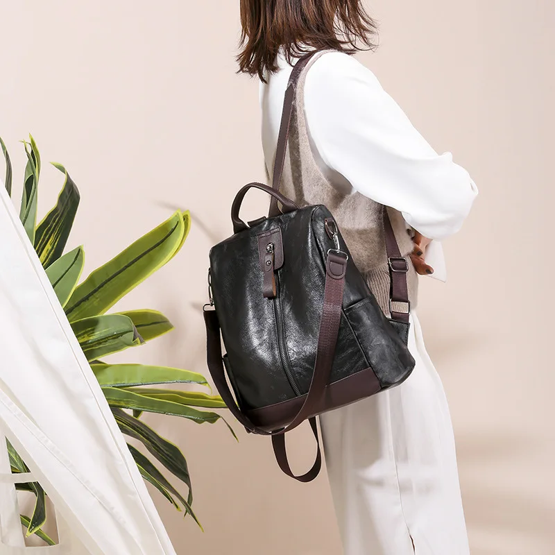 2020 Women's New Fashion Backpack Women's Leisure Versatile Anti Theft Backpack Multi Functional Schoolbag with Earphone Hole
2020 Women's New Fashion Backpack Women's Leisure Versatile Anti Theft Backpack Multi Functional Schoolbag with Earphone Hole