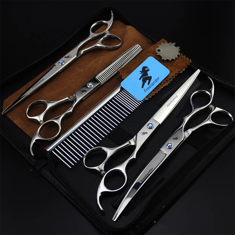 Professional 7 Inch Pet Dog Grooming Scissors Pet Clipper for Animals Hair Cutting Straight Thinning Shears Set
Professional 7 Inch Pet Dog Grooming Scissors Pet Clipper for Animals Hair Cutting Straight Thinning Shears Set