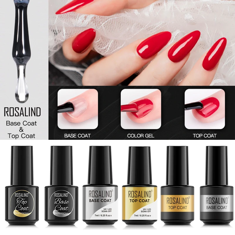 ROSALIND 7ml Base Top Coat Gel Nail Polish All For Manicure Hybrid Varnishes Soak Off Gel Lacquer Semi Permanent Nail Art Design 
ROSALIND 7ml Base Top Coat Gel Nail Polish All For Manicure Hybrid Varnishes Soak Off Gel Lacquer Semi Permanent Nail Art Design