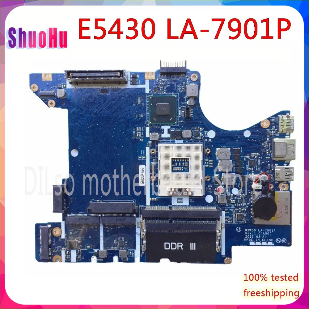 KEFU LA-7901P For Dell E5430 Laptop Motherboard 0T7NXT T7NXT QXW00 LA-7901P PGA 989 DDR3 Original Test 100% Work HM76 Inspiron
KEFU LA-7901P For Dell E5430 Laptop Motherboard 0T7NXT T7NXT QXW00 LA-7901P PGA 989 DDR3 Original Test 100% Work HM76 Inspiron