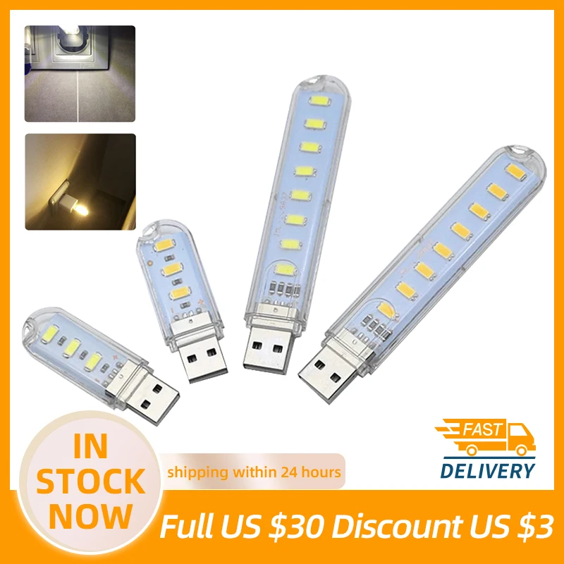 Mini Portable USB LED Book Light DC5V Ultra Bright Reading Book Lamp 3leds 8leds Lights For Power Bank PC Laptop Notebook
Mini Portable USB LED Book Light DC5V Ultra Bright Reading Book Lamp 3leds 8leds Lights For Power Bank PC Laptop Notebook