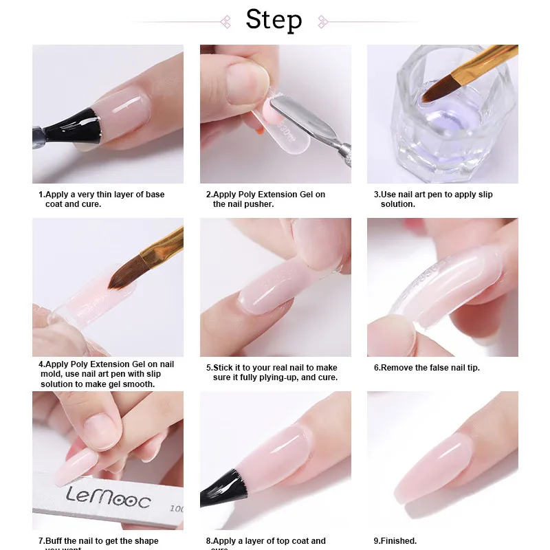 500pcs20ml Poly Polish Gel Liquid Slip Solution Quick Builder Gel Nails Permanent Clear Acrylic Nail Art Extension Gel Nail Tool
500pcs20ml Poly Polish Gel Liquid Slip Solution Quick Builder Gel Nails Permanent Clear Acrylic Nail Art Extension Gel Nail Tool