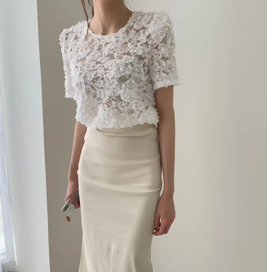 HziriP Stylish Chic Gentle Light Sexy Lace Petals 2021 Summer Short Sleeves Femme Pullovers All Match Blouses Streetwear Tops
HziriP Stylish Chic Gentle Light Sexy Lace Petals 2021 Summer Short Sleeves Femme Pullovers All Match Blouses Streetwear Tops