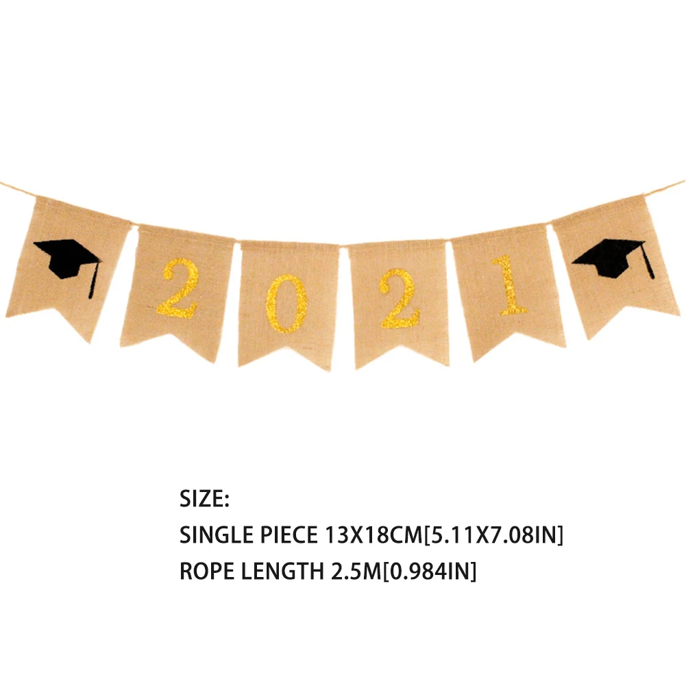 2 Style 2021 Graduation Banner Party Decorations Bachelor Cap Garland Burlap Hanging Rope Congrats Grad Supplies School Party
2 Style 2021 Graduation Banner Party Decorations Bachelor Cap Garland Burlap Hanging Rope Congrats Grad Supplies School Party