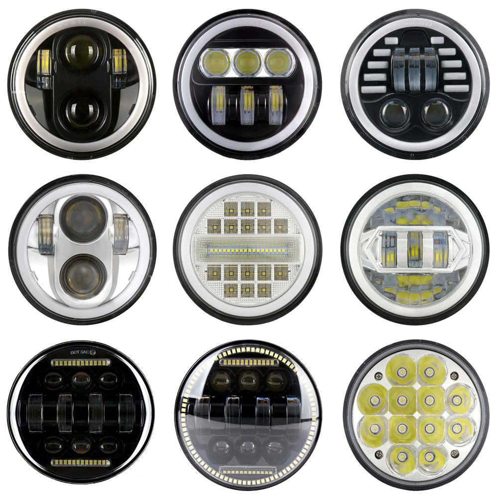 1 Pc 5.75 Inch Motorcycle LED 4D Projector Headlight 10-30V Car Fog Lamp Hi-Lo beam IP67 Waterproof For Dyna/softail/Sportster
1 Pc 5.75 Inch Motorcycle LED 4D Projector Headlight 10-30V Car Fog Lamp Hi-Lo beam IP67 Waterproof For Dyna/softail/Sportster
