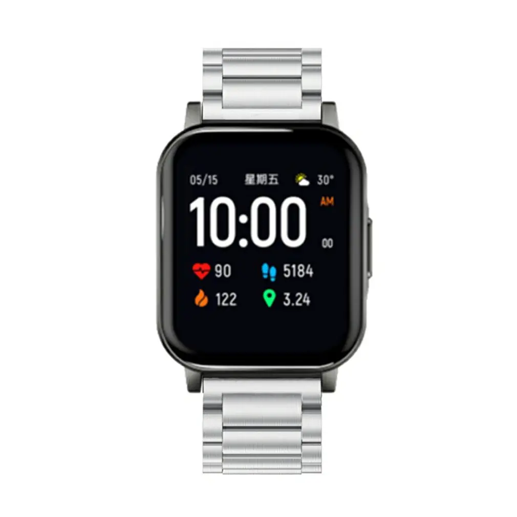 Replacement Strap For Haylou Watch LS02 Double Snap Buckle Three Beads Solid Stainless Steel Strap Fashion 
Replacement Strap For Haylou Watch LS02 Double Snap Buckle Three Beads Solid Stainless Steel Strap Fashion