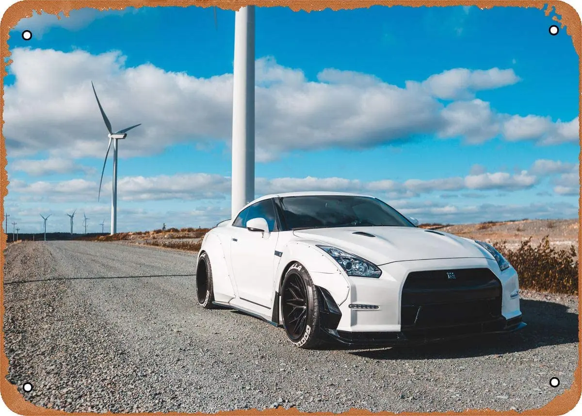 Wanfst Vintage Look Metal Sign Cars GTR 8 x 12 Tin Sign 
Wanfst Vintage Look Metal Sign Cars GTR 8 x 12 Tin Sign