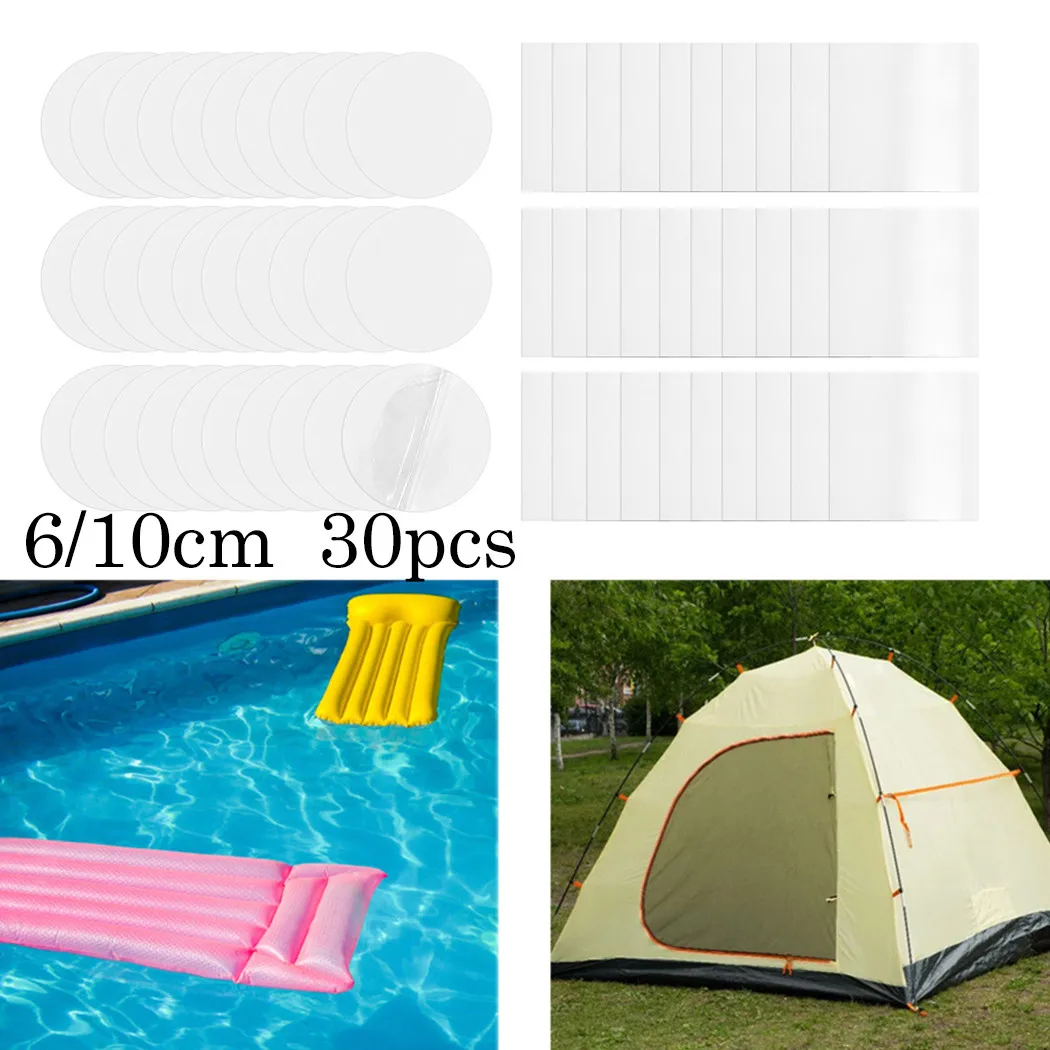 30pc Waterproof Transparent Adhesive Nylon Sticker Cloth Patches Outdoor Tent Jacket Repair Tape Not Easy To Break Patch Tool
30pc Waterproof Transparent Adhesive Nylon Sticker Cloth Patches Outdoor Tent Jacket Repair Tape Not Easy To Break Patch Tool
