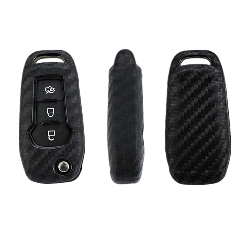 Carbon fiber pattern silicone car key cover protective cover, suitable for Ford Fusion Carnival accompanied Mondeo Everest Range
Carbon fiber pattern silicone car key cover protective cover, suitable for Ford Fusion Carnival accompanied Mondeo Everest Range