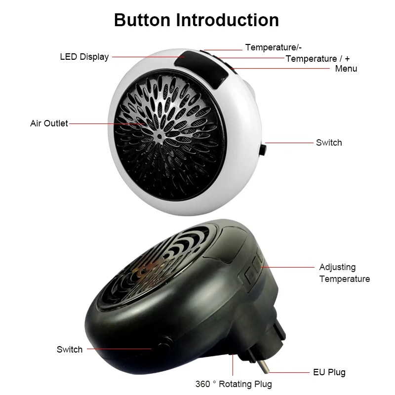 Fan Heater For Home 900w Mini Electric Heater Home Heating Electric Warm Air Fan Office Room Heaters Handy Air Heater Warmer Fan
Fan Heater For Home 900w Mini Electric Heater Home Heating Electric Warm Air Fan Office Room Heaters Handy Air Heater Warmer Fan