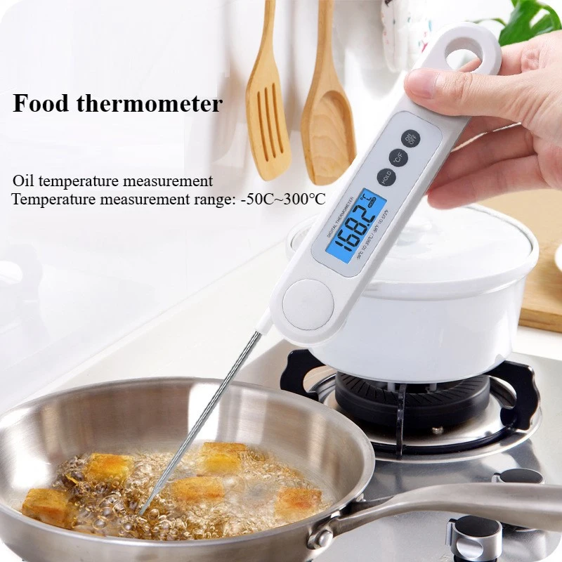 Food Thermometer Instant Read Meat Oil Thermometer Digital LCD Cooking BBQ Food Probe Folding Thermometer Kitchen Tools
Food Thermometer Instant Read Meat Oil Thermometer Digital LCD Cooking BBQ Food Probe Folding Thermometer Kitchen Tools